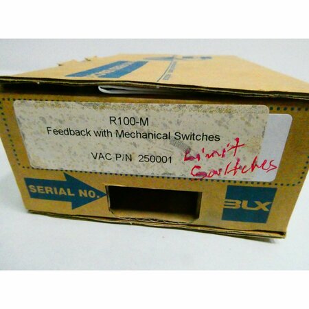 Blx FEEDBACK MECHANICAL SWITCH ELECTRO-PNEUMATIC VALVE POSITIONER 250001 R100-M